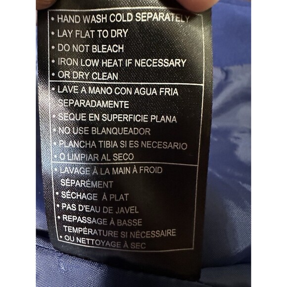 Jack Wool Blend mid length Jacket Womens Size Small Blue pea coat - Picture 8 of 12